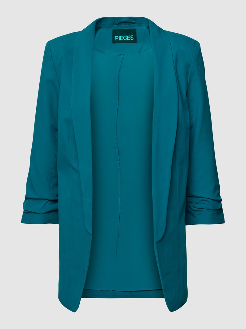 Blazer mit Schalkragen in petrol