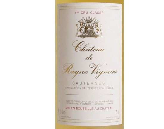 Château de Rayne Vigneau Blanc Liquoreux 2005, Premier Cru Classé En 1855 Bordeaux Sauternes