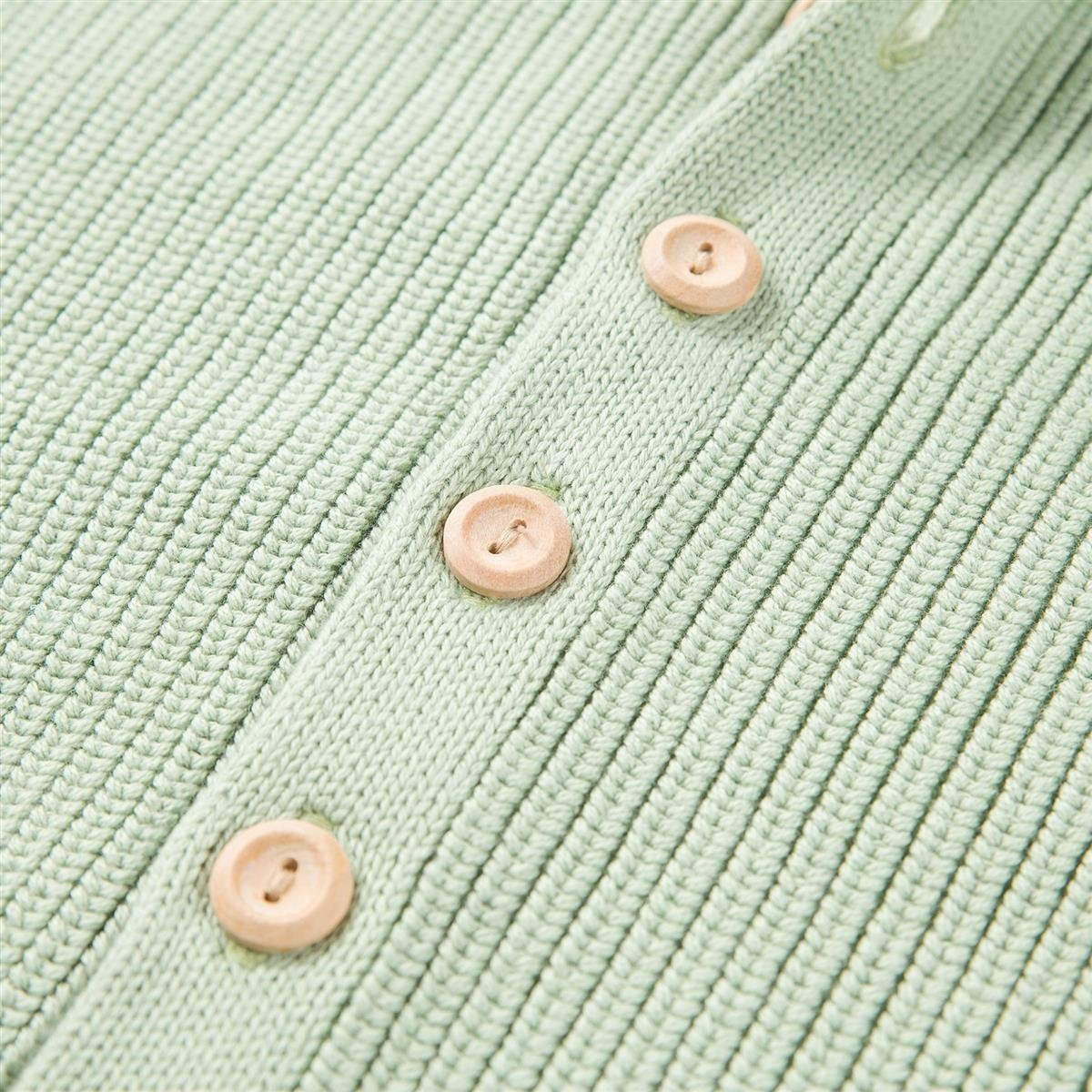 Hofbrucker seit 1948 Strickjacke Oversize Baby Strickjacke Mintgrün (1-tlg)
