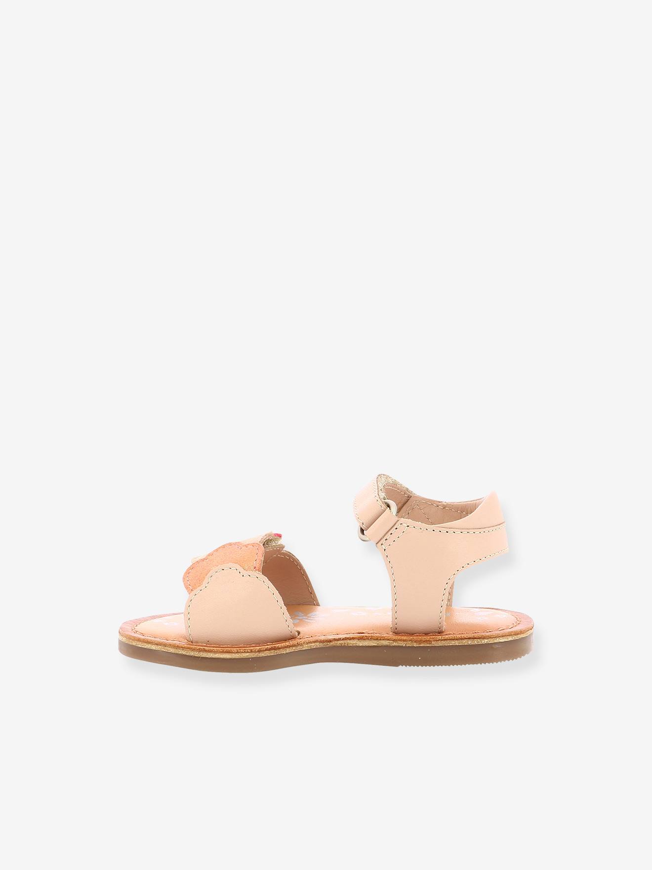 Sandales cuir enfant Dyastar KICKERS® or