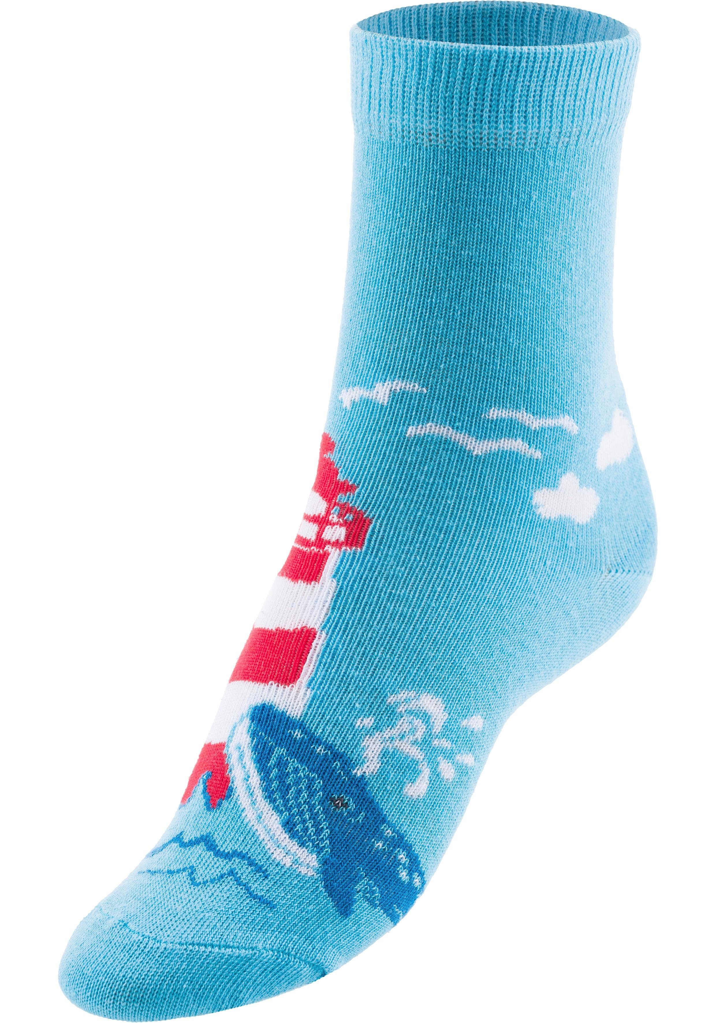 Arizona Socken (5-Paar) mit Meeresmotiven