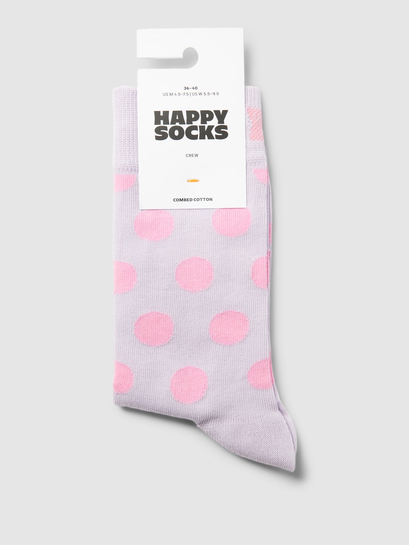 Socken mit Allover-Muster in flieder