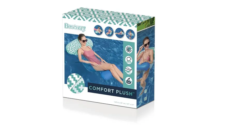 Bestway - Comfort Plush Pool-Hängematte 145 x 87 cm