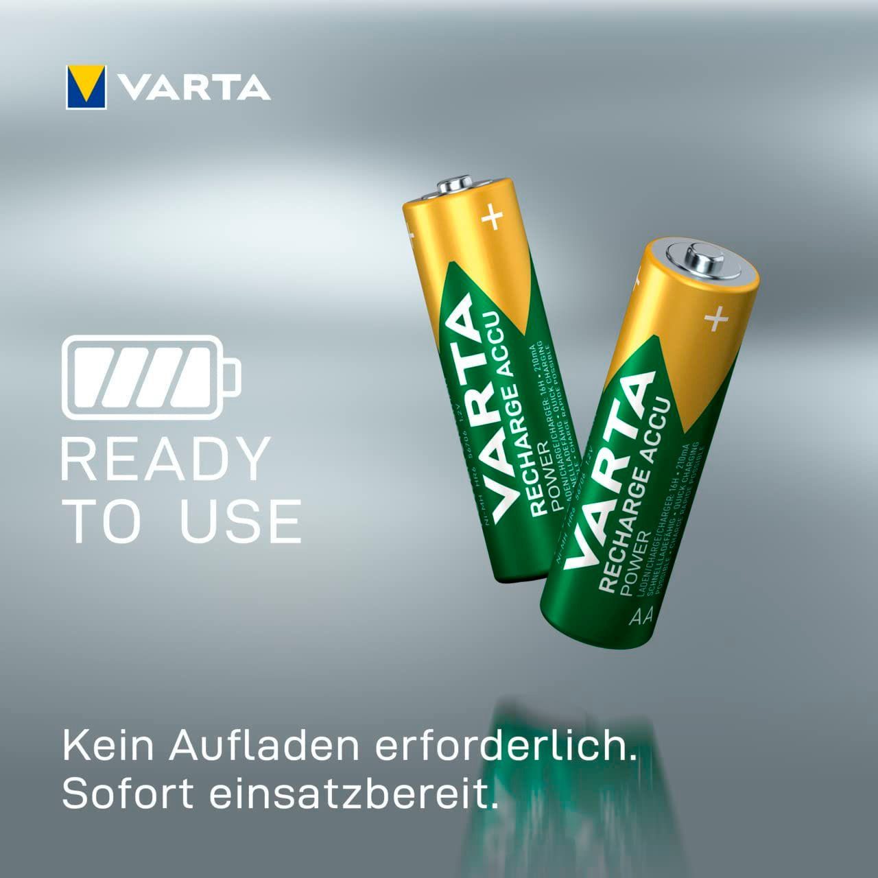 VARTA 4er Pack Mignon 2400mAh NiMH Akkupacks Mignon AA (4 St)