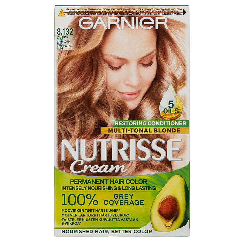 Garnier Nutrisse Cream 8.132 Nude medium blonde