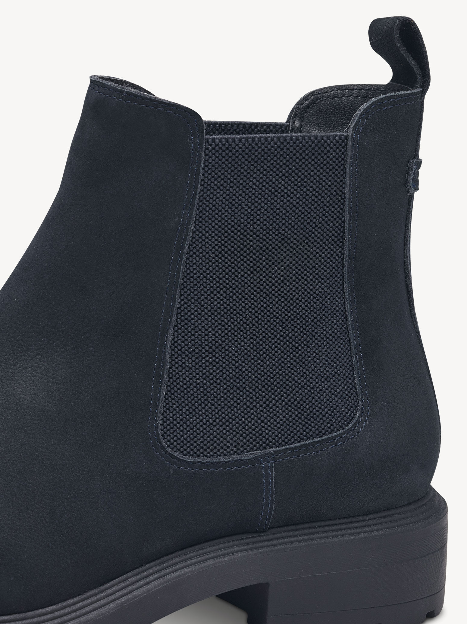 Bottine Chelsea en cuir - bleu