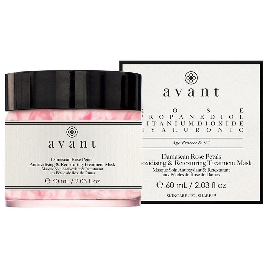 Avant Age Protect + UV Damascan Rose Petals Antioxidising & Retexturing Treatment Mask
