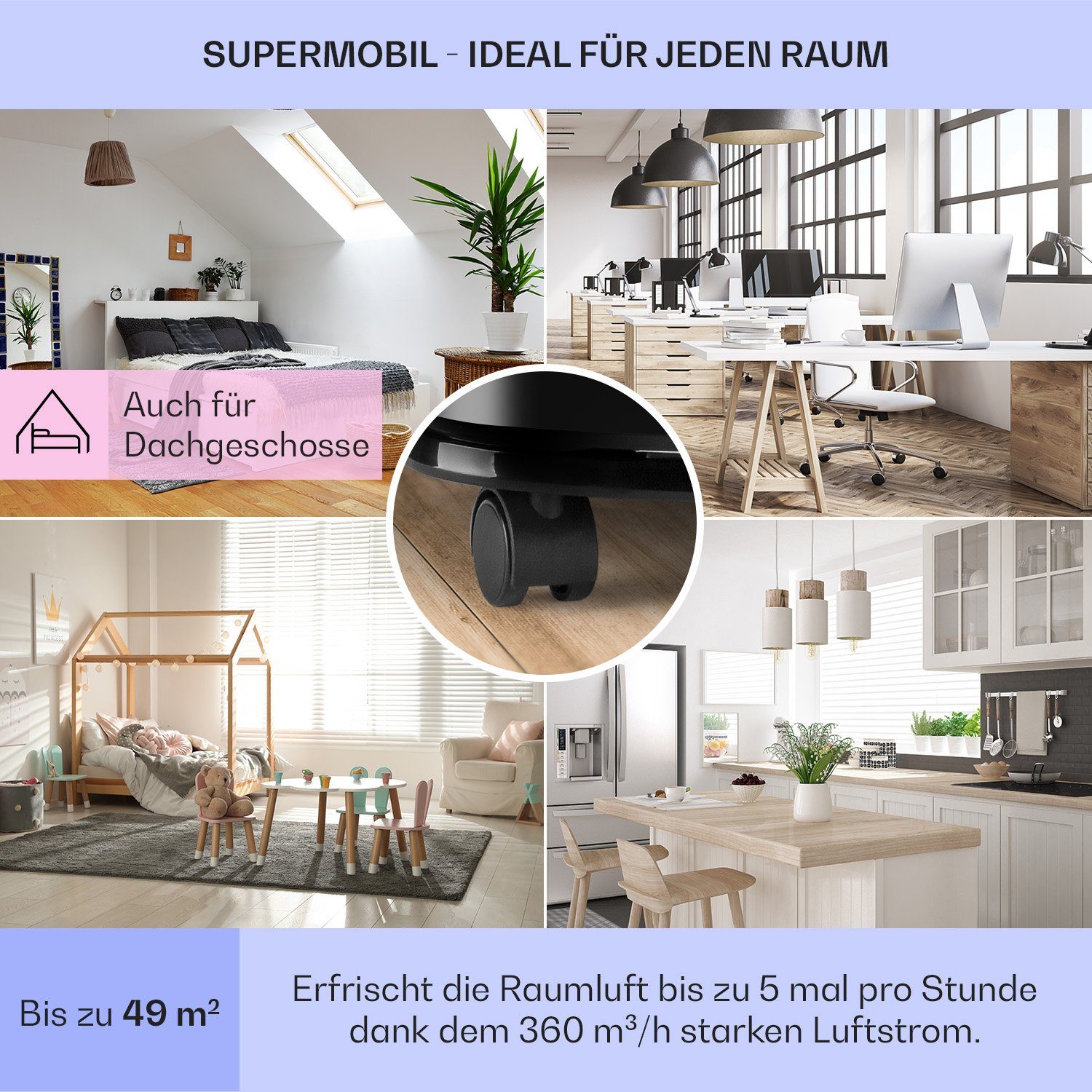 Klarstein Klimagerät New Breeze ECO, Klimagerät mobil Air Conditioner Kühlgerät Luftkühler