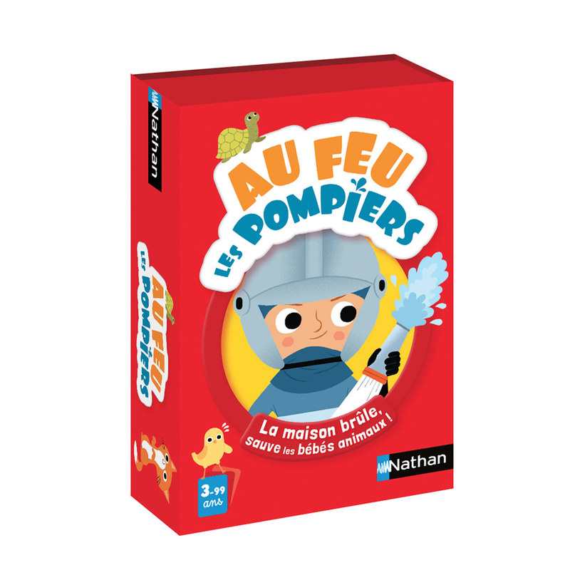 Jeu de cartes Au feu les pompiers Nathan