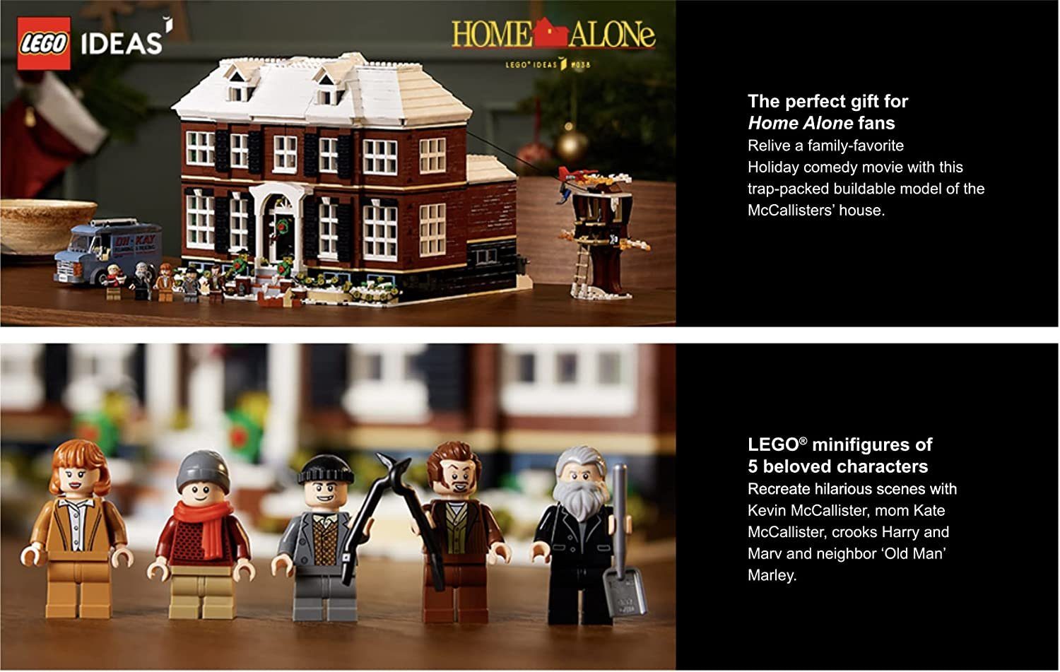 LEGO® Spielbausteine Konstruktions-Spielset Ideas 21330 Home Alone - Kevin allein zu Haus, (Packung, 3955 St), Material: Kunststoff