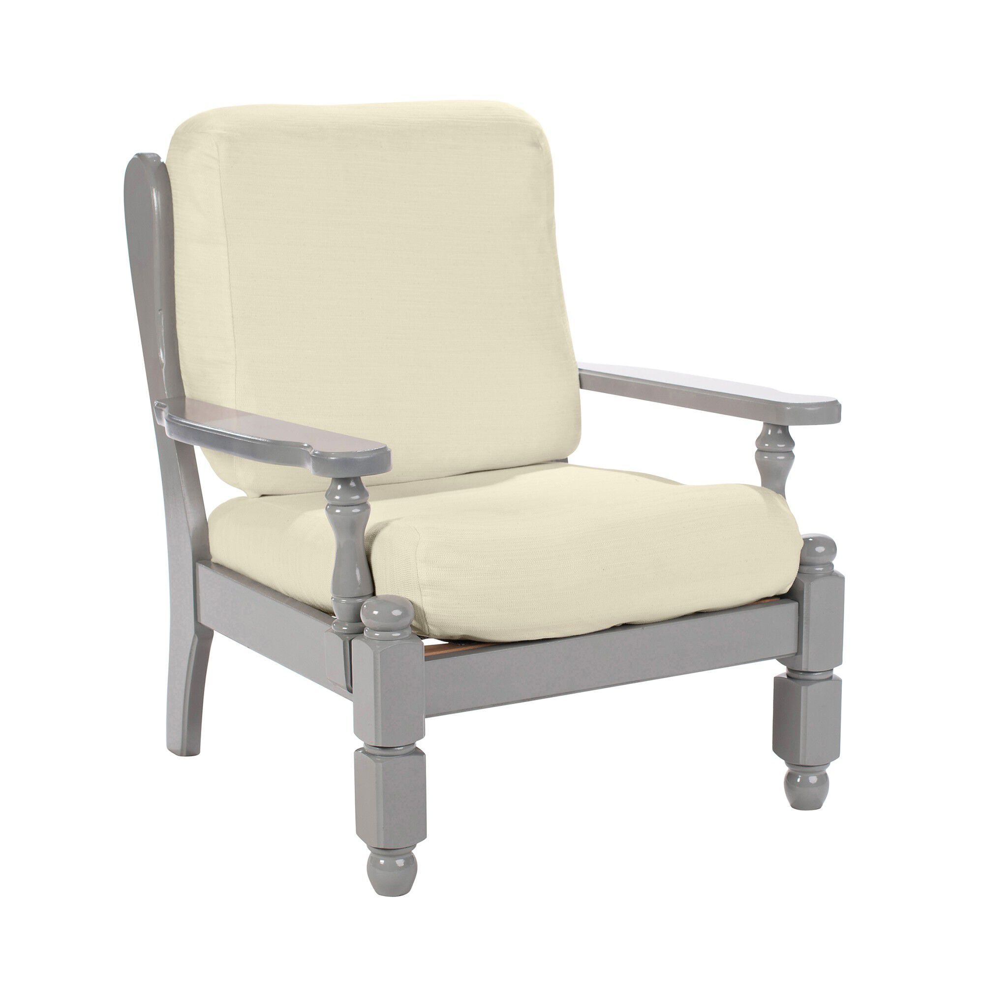 Housse extensible unie spéciale fauteuil rustique