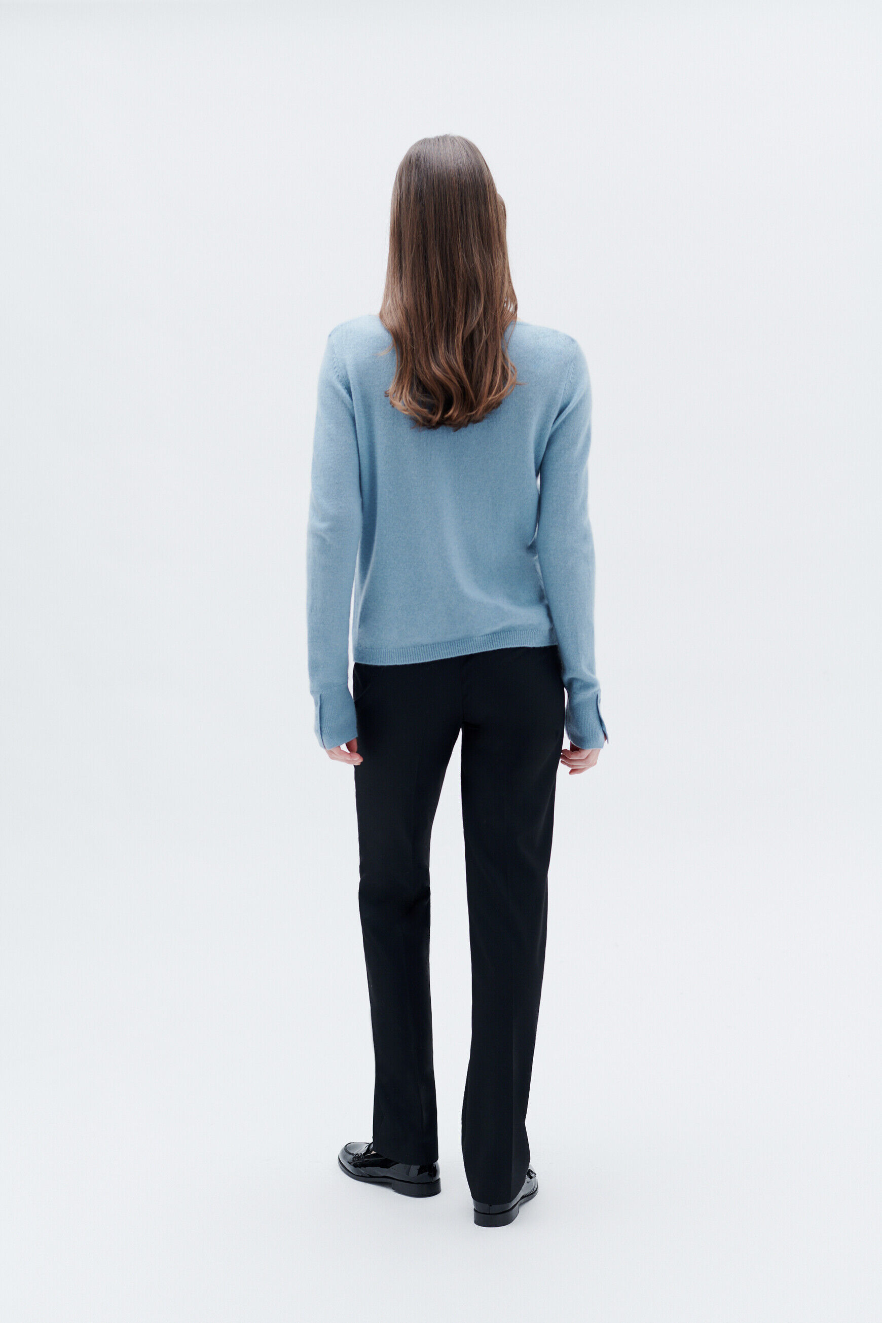 Pull mzoan bleu ciel femme
