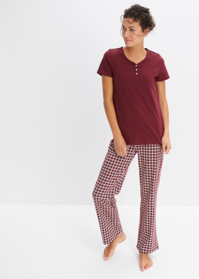 Pyjama mit Knopfleiste