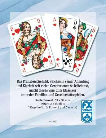 Rommé Bridge Canasta - Kartenspiel ab 8 Jahren