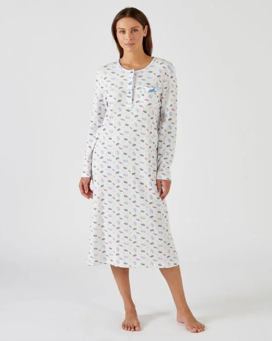 Chemise de nuit maille interlock imprimé