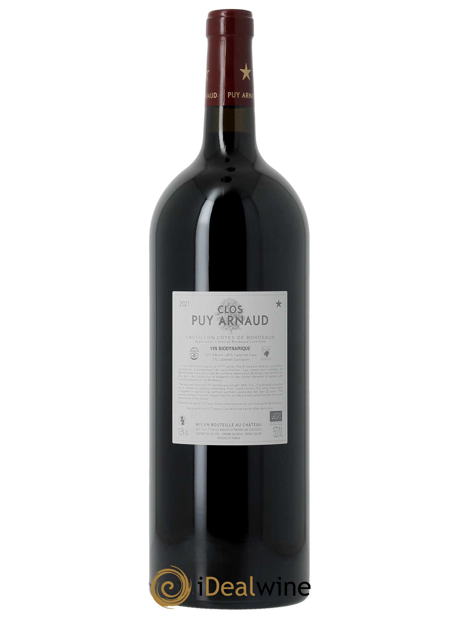 Clos Puy Arnaud (CBO à partir de 6 MG) 2021 - Lot de 1 Magnum