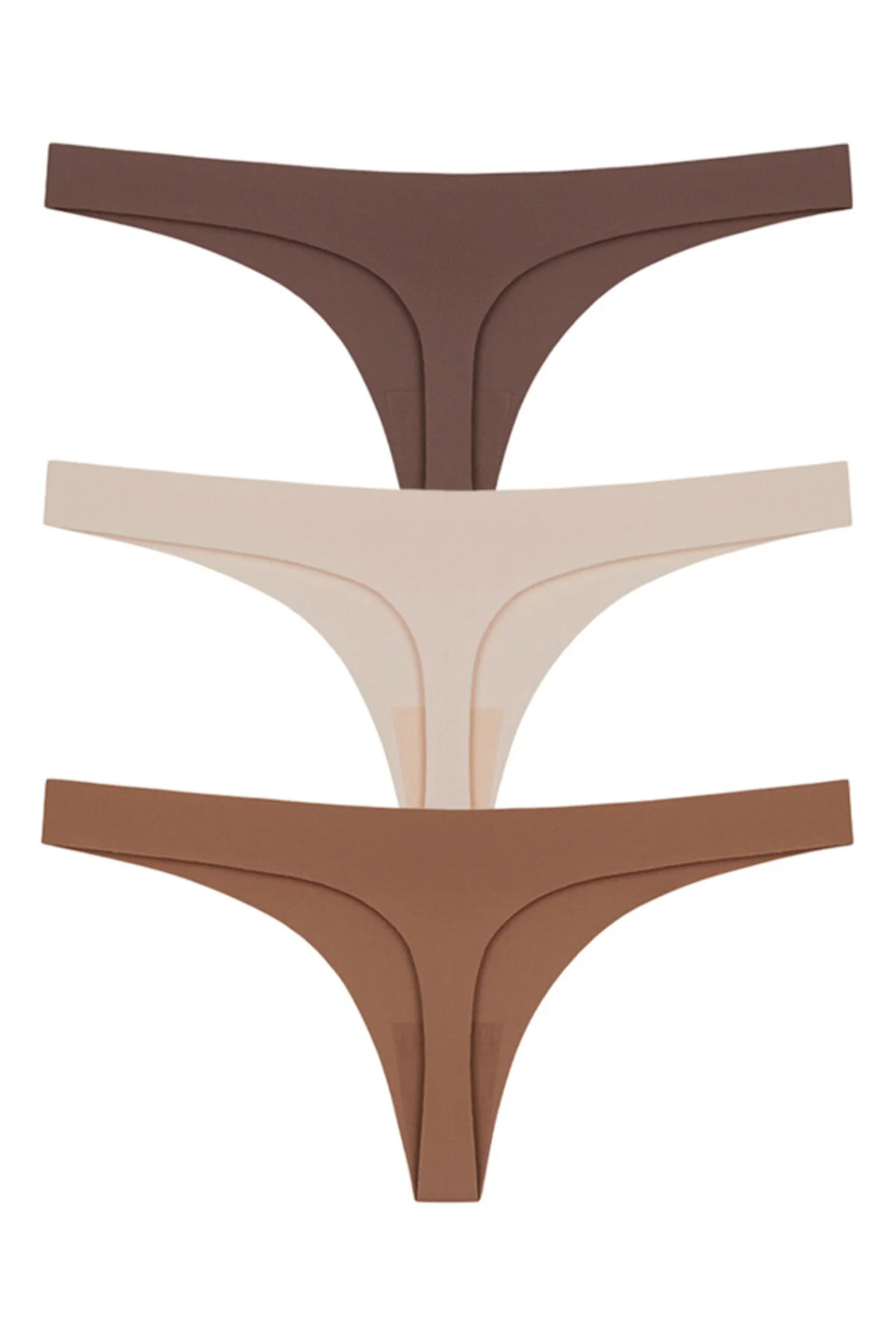 Cottonhill  Lasergeschnittene Damen-Tangas im 3er-Pack