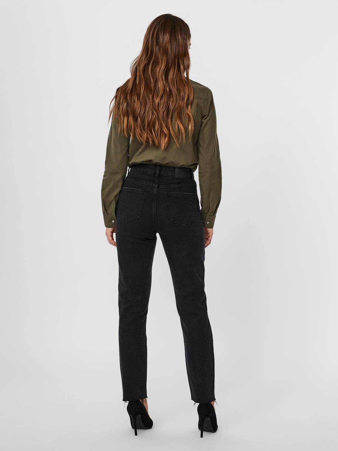 VMBRENDA Hohe Taille Gerade geschnitten Jeans