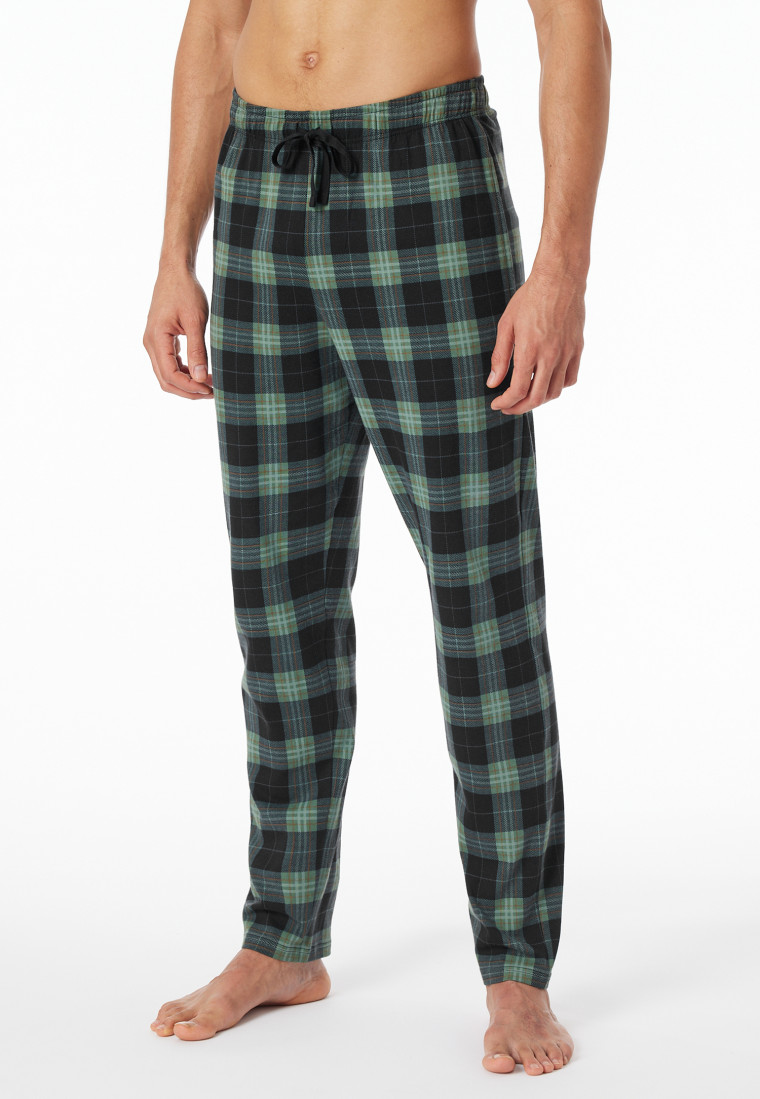 Loungehose lang Organic Cotton Blätterprint mehrfarbig - Mix+Relax