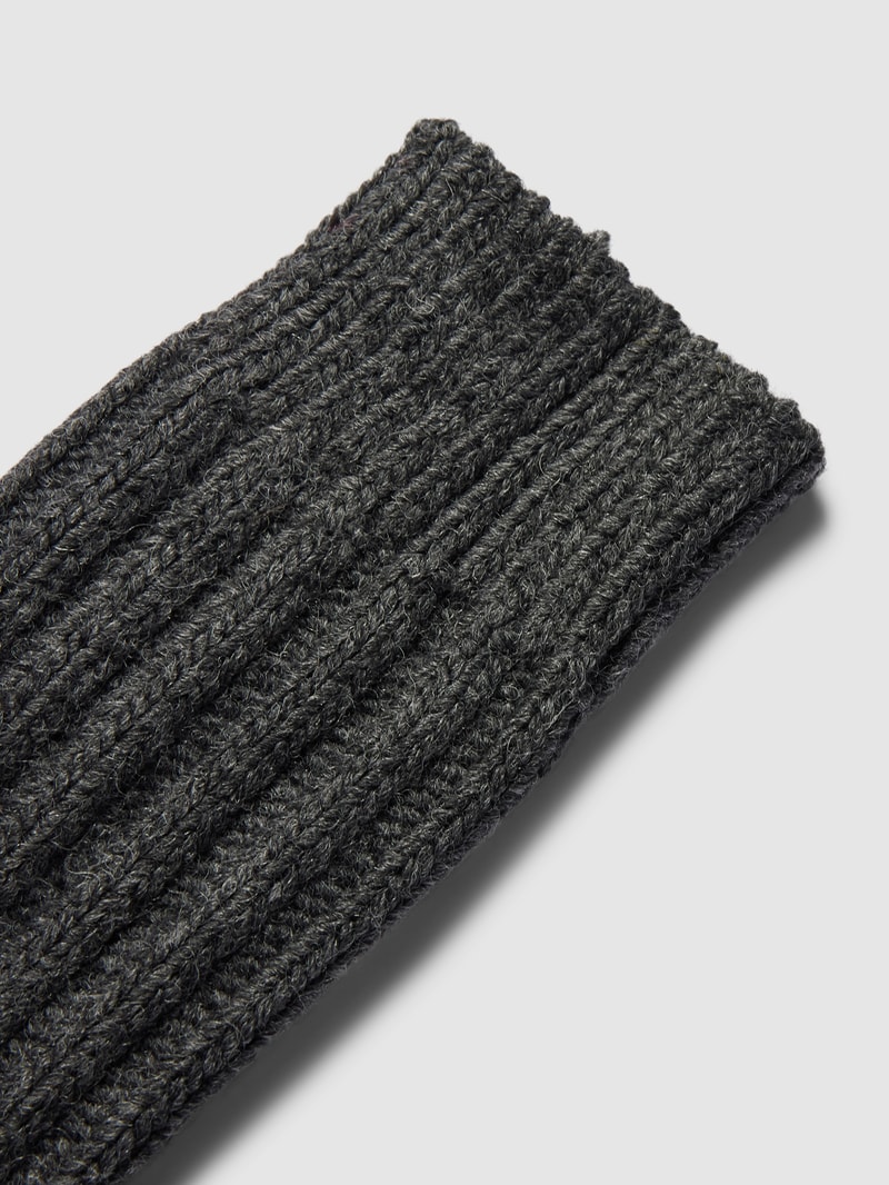 Socken mit Strukturmuster in anthrazit meliert