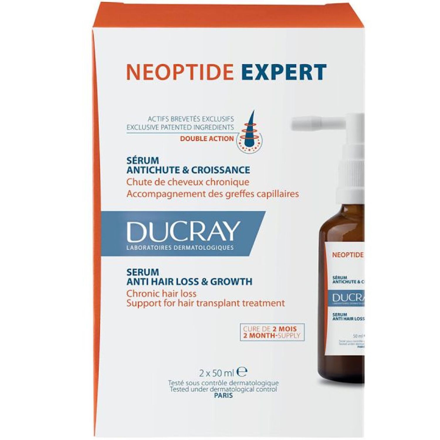 Ducray Neoptide Expert Sérum Antichute & Croissance 2x 50 ml