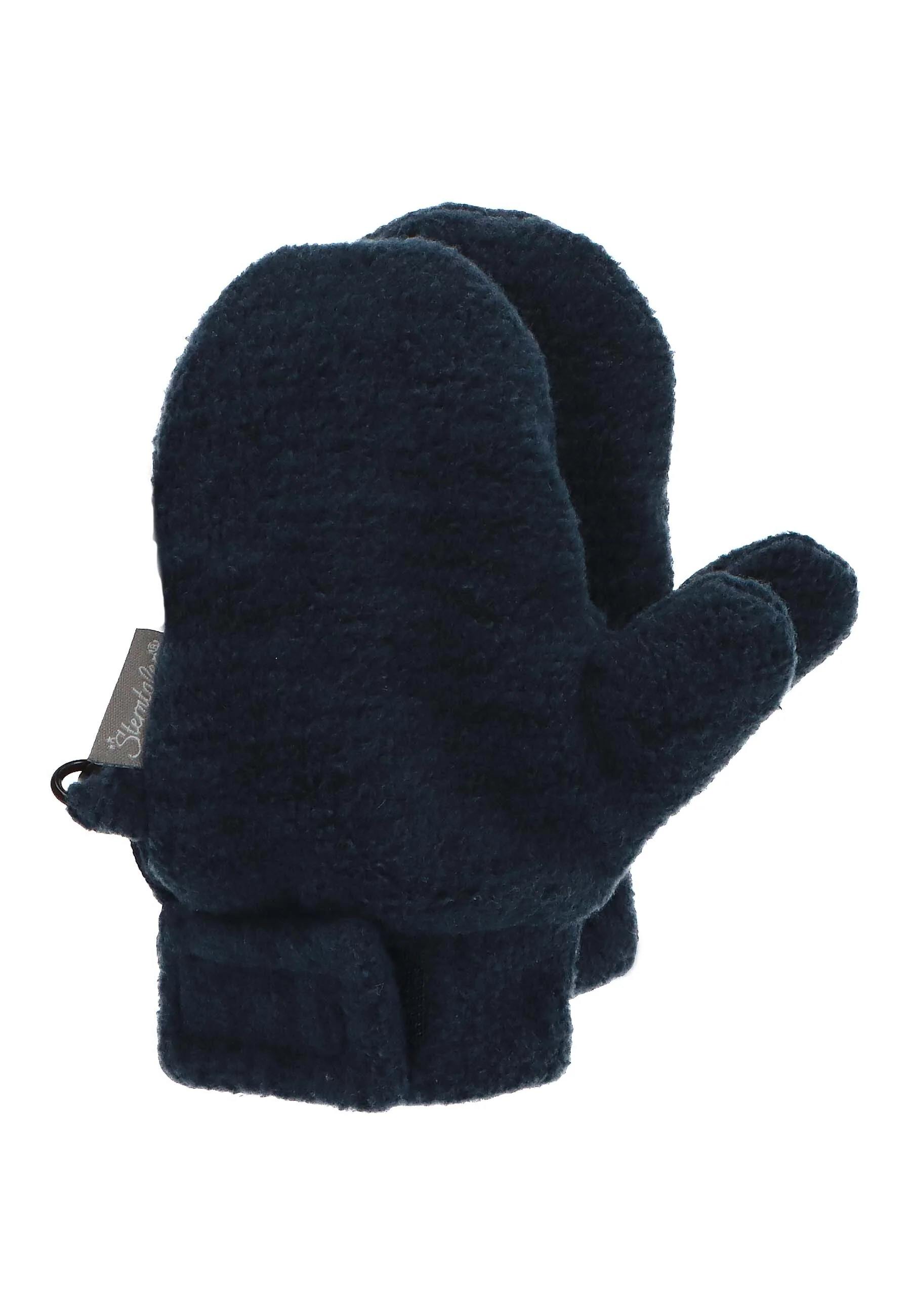 Fäustlinge mit Daumen, Microfleece melange (recycelt)