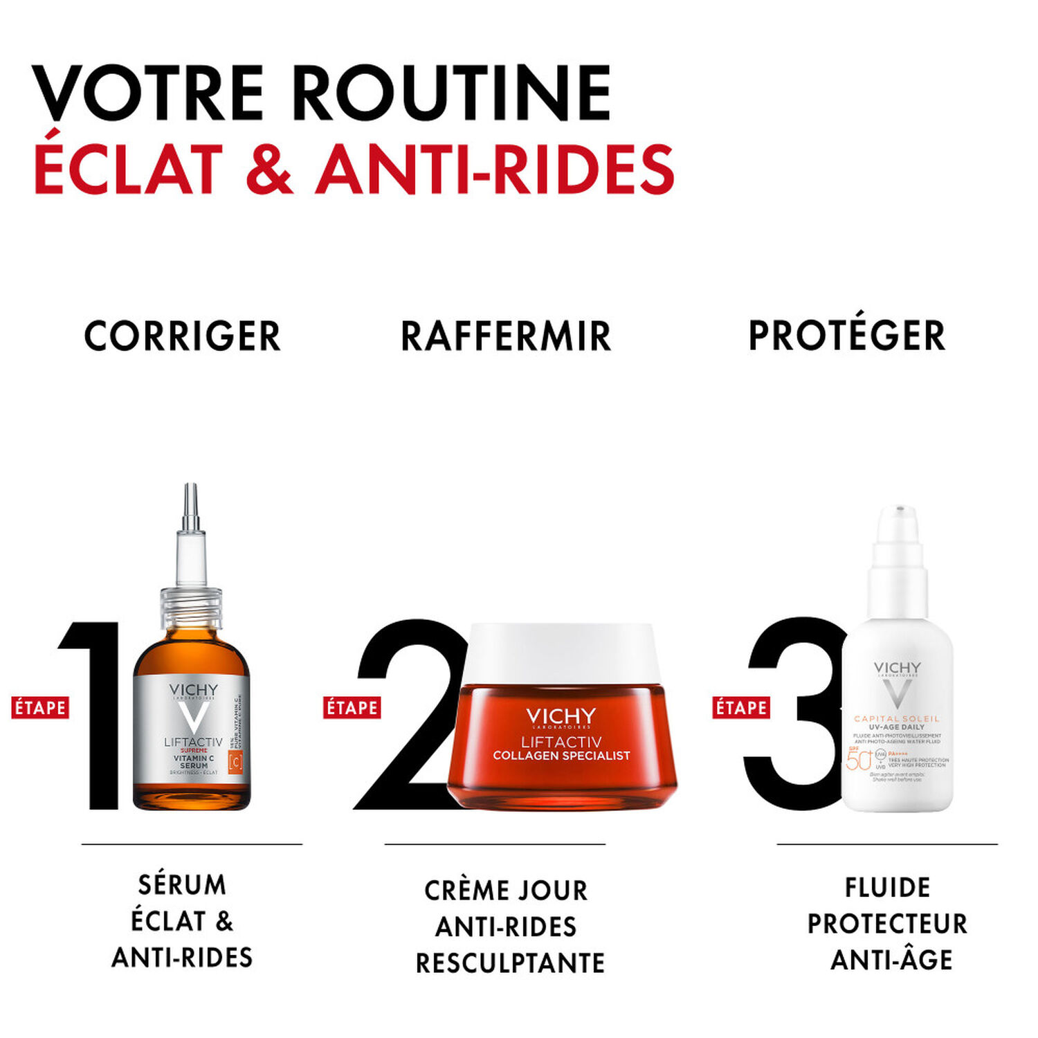 Vichy Liftactiv Suprême Sérum Eclat Anti-Rides à la Vitamine C Pure 20 ml