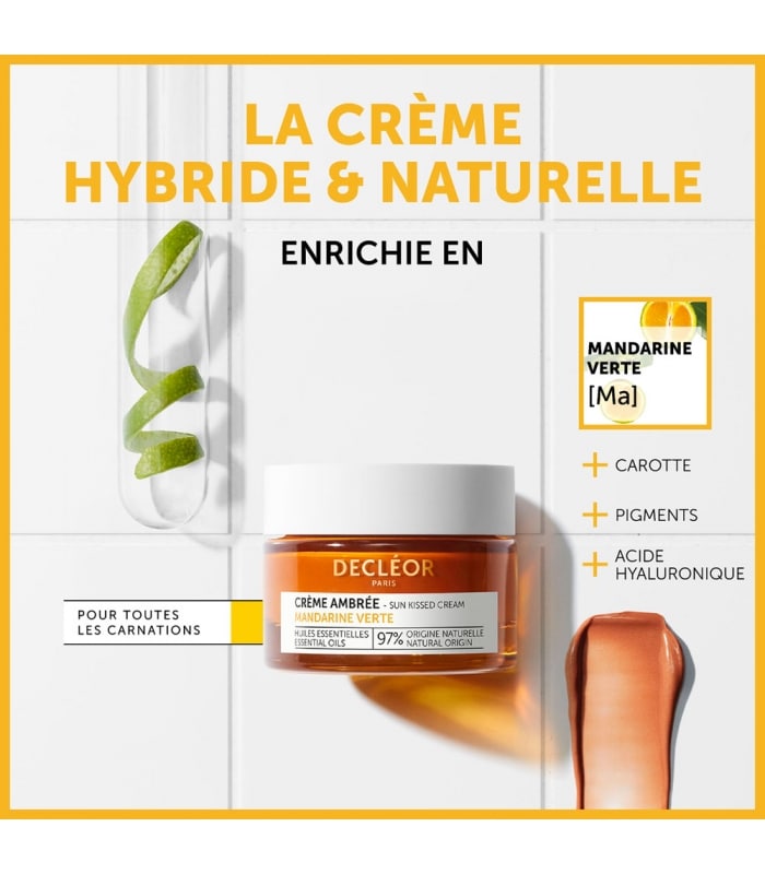 DECLÉOR-MANDARINE VERTE CRÈME AMBRÉE-Crème Effet Bonne Mine Anti-ridules