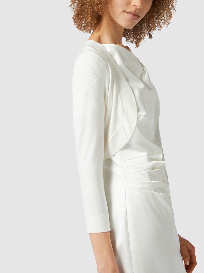 Cocktailjacke aus Feinstrick in offwhite