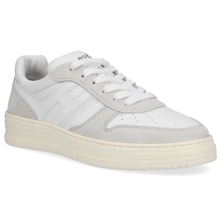 Hogan - Sneaker low H630 Kalbsleder Veloursleder - weiß