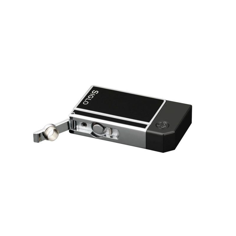 Zigarrenfeuerzeug der Marke Siglo, Chrome Lighter HIGH Altitude Obsidian Black