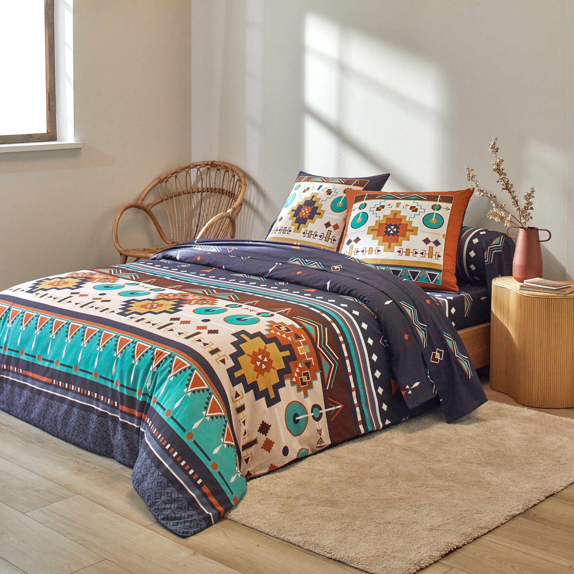 Linge de lit Mystique en coton imprimé