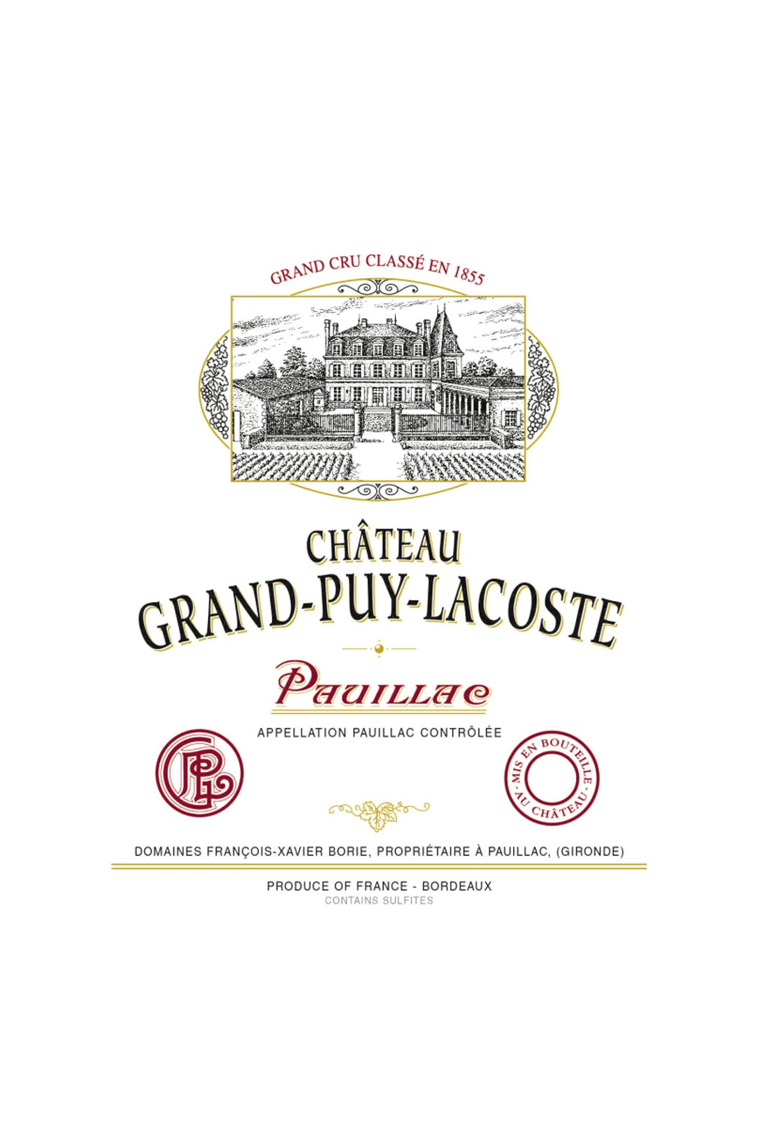 Château Grand Puy Lacoste 1986, Pauillac