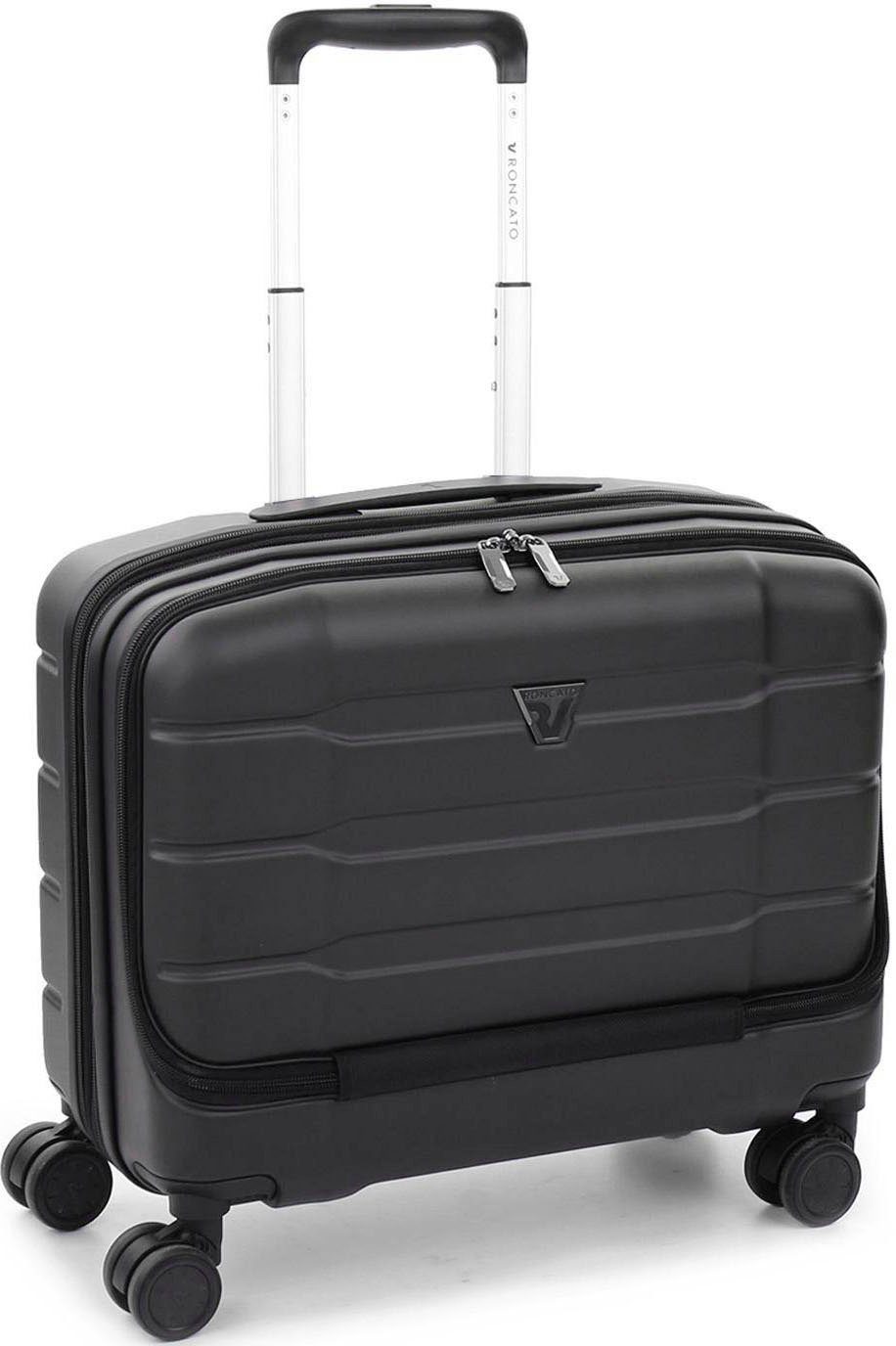 RONCATO Pilotenkoffer BIZ 4.0 Pilotenkoffer, 4R, erweiterbar, mit Laptopfach, schwarz, 4 Rollen, mit Laptopfach für 15,6