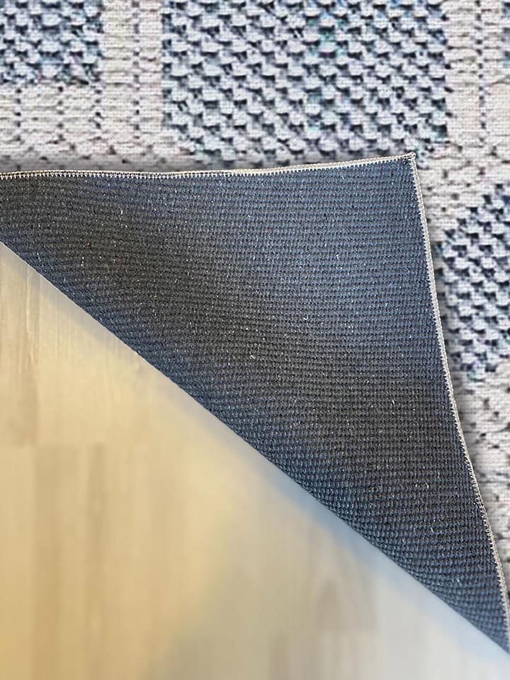 Mioli Baumwoll-Teppich in Beige/ Blau günstig kaufen