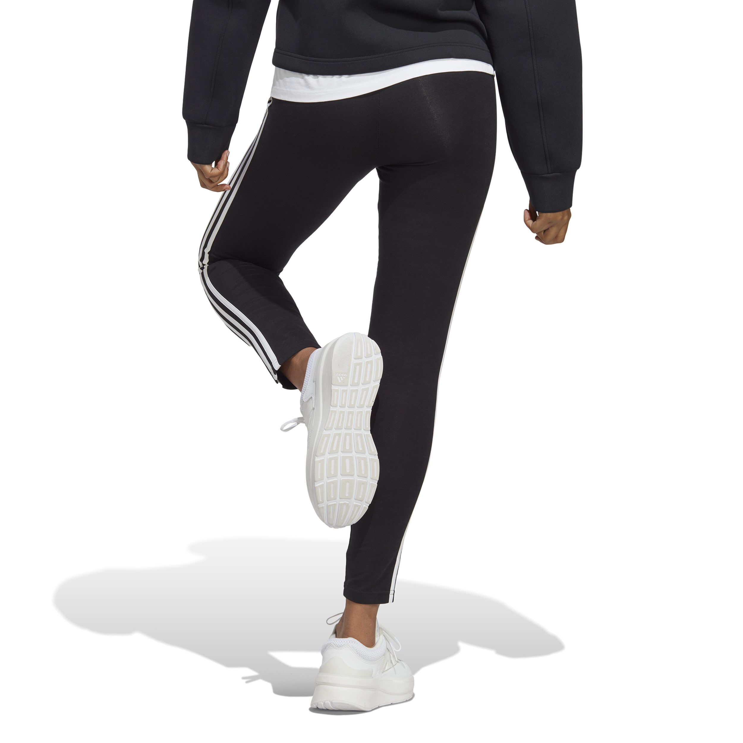 3 Stripes Tight Damen - Schwarz, Weiß