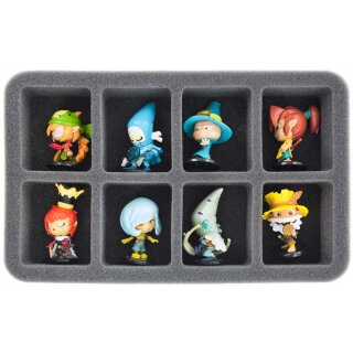 50 mm Half-Size Schaumstoff für 8 große Krosmaster Figuren