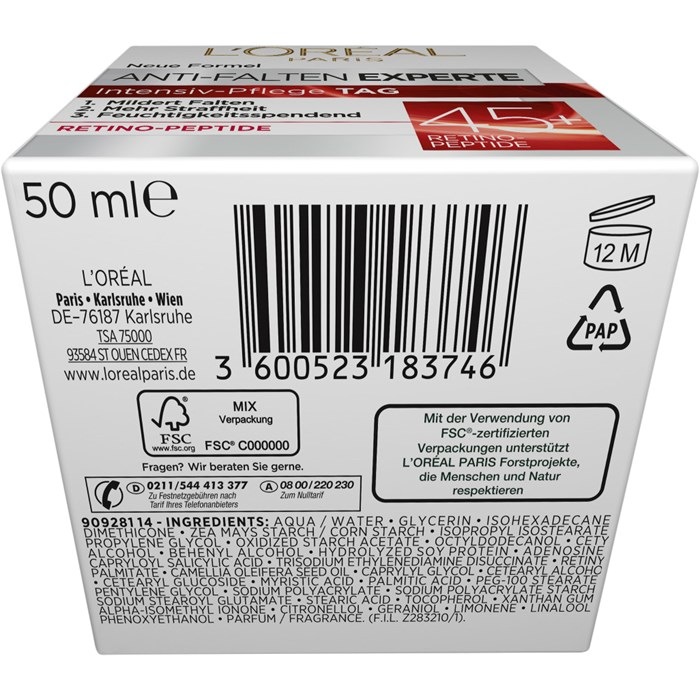 Anti-Falten Experte Intensiv-PflegeTag Retino-Peptide 45+
