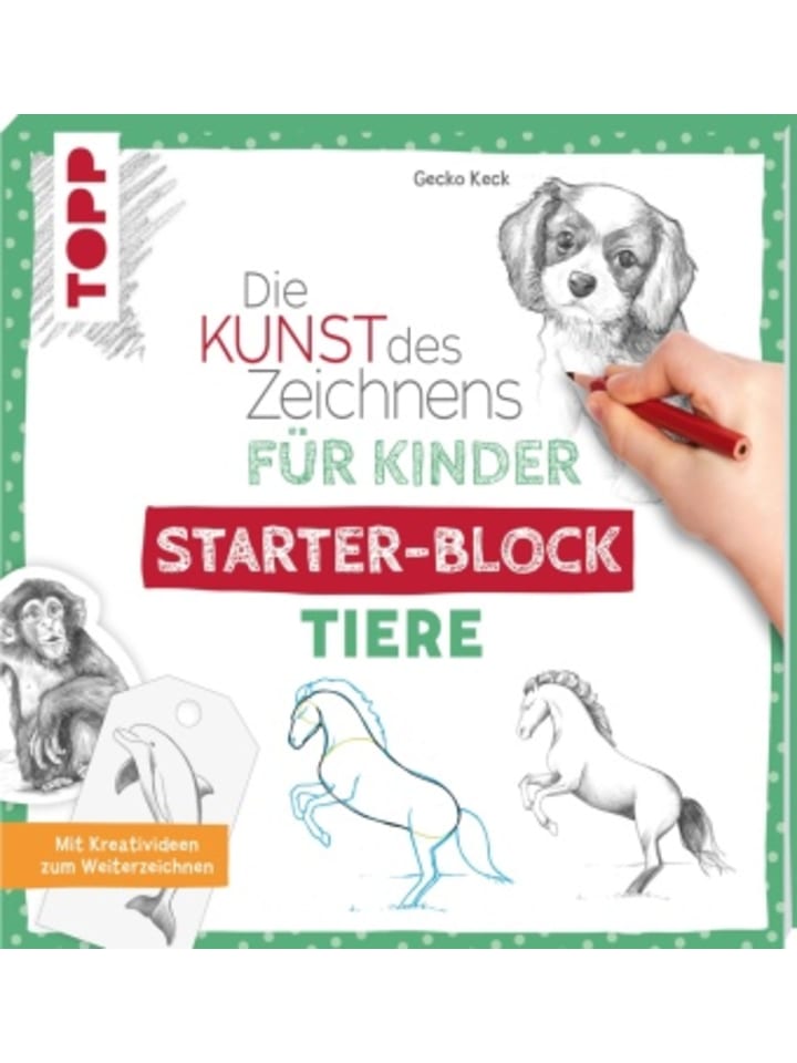 Frech Buch - Die Kunst des Zeichnens für Kinder Starter-Block - Tiere günstig kaufen onesize