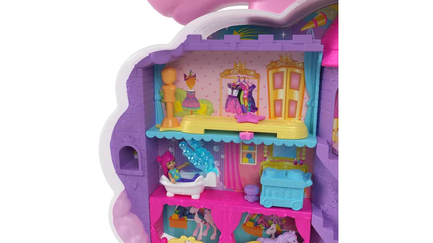 Polly Pocket Einhorn Haarspiel Schatulle