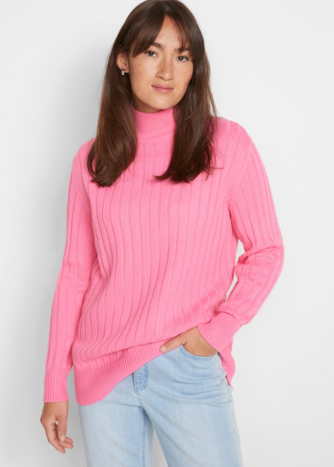 Pullover mit Stehkragen