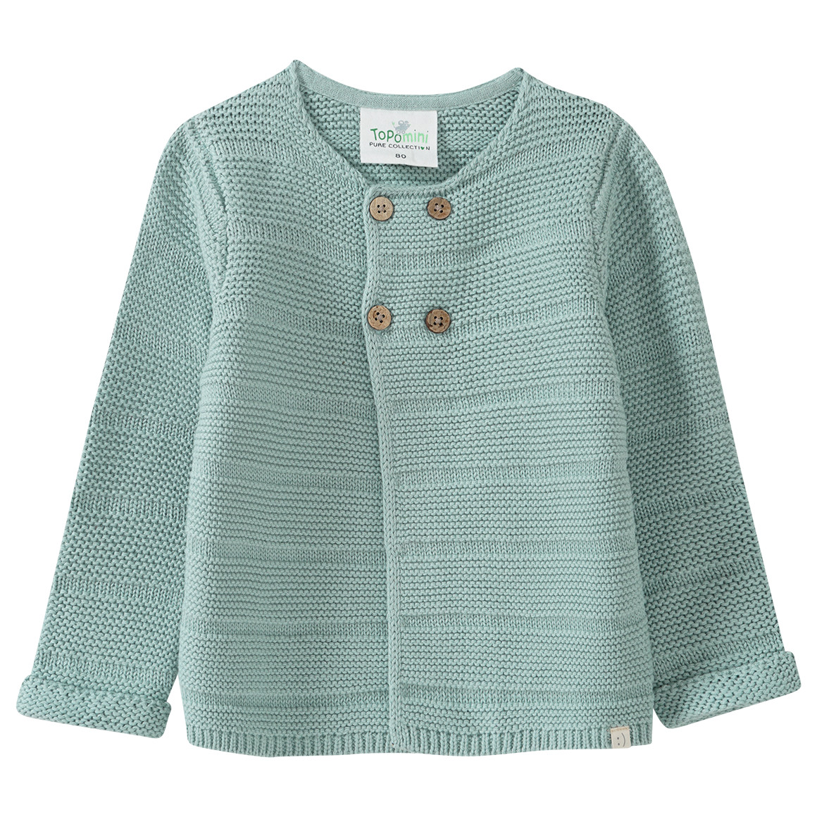Baby Strickjacke mit Streifenstruktur