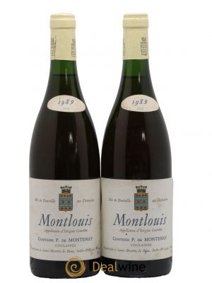 Montlouis-sur-Loire Trie Comtesse de Montenay 1989 - Lot de 2 Bouteilles