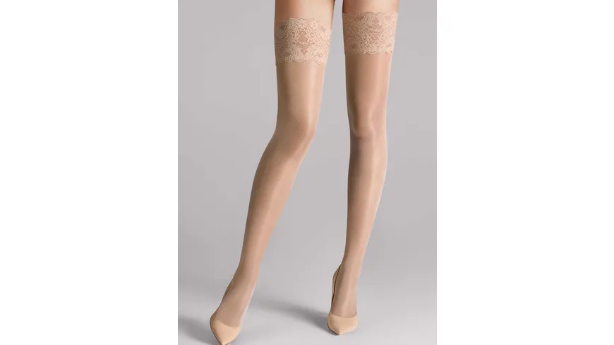 Wolford Damen Halterlose Strümpfe Satin Touch Stay-Up 20 DEN Cosmetic