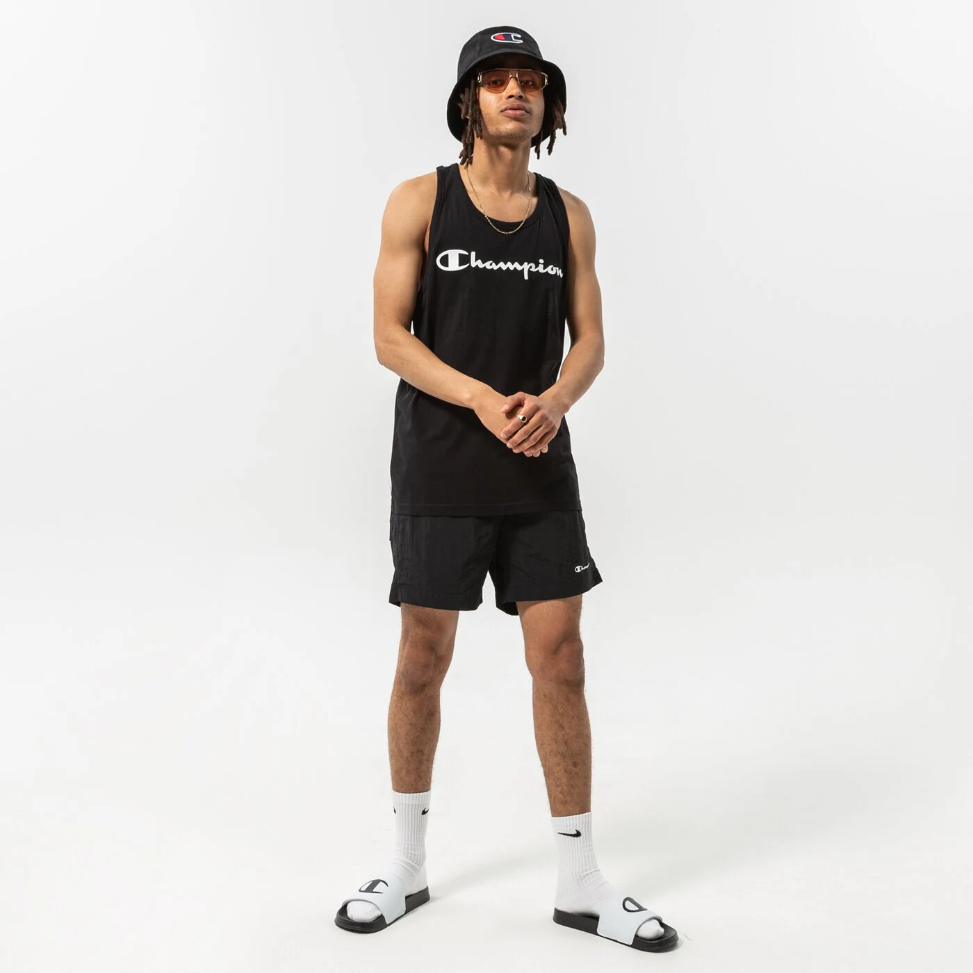 CHAMPION SHORTS BEACHSHORT Schwarz