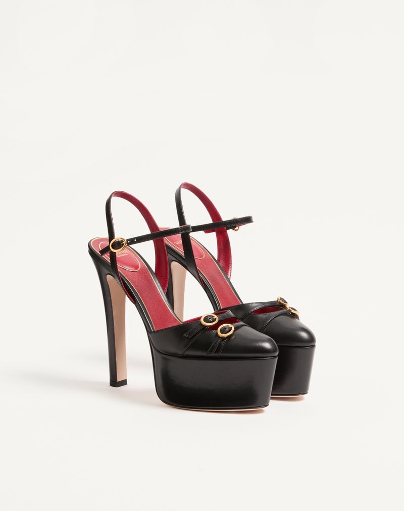 145 mm Crasher Platform Pumps i gedeskind
