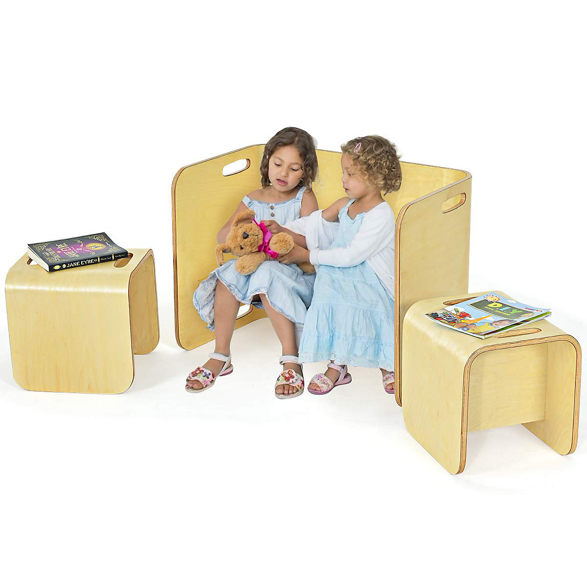 Kindersitzgrupppe 3tlg. Kindertisch Birke