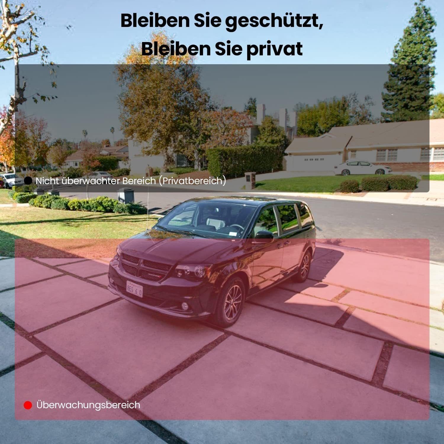ieGeek 2K 3MP Überwachungskamera Aussen solar,Kabellos Kamera mit SD Karte Überwachungskamera (Aussen Außen Außenbereic Innenbereich, Videoverlauf,Multi-Device-Sharing,Arbeit mit Alexa,IP65 wasserdicht, FHD,4-dBi-Antenne,PIR-Bewegungserkennung&Sirene