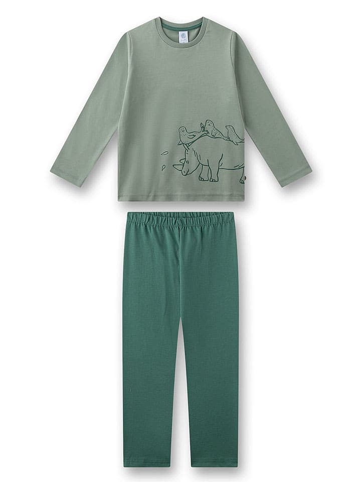 Sanetta Pyjama in Grün günstig kaufen
