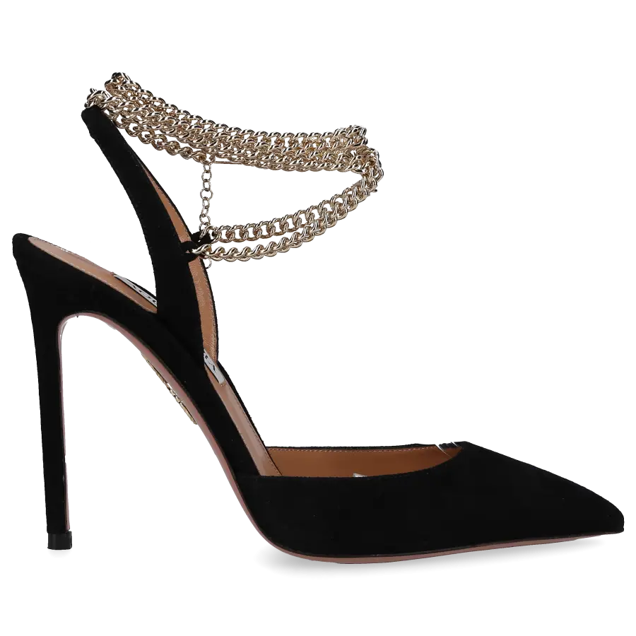 Aquazzura - Pumps 105 Veloursleder - schwarz